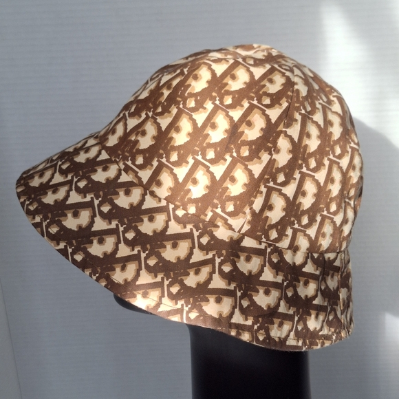 Christian Dior tan brown vintage 1970’s Dior bucket hat - Picture 5 of 12